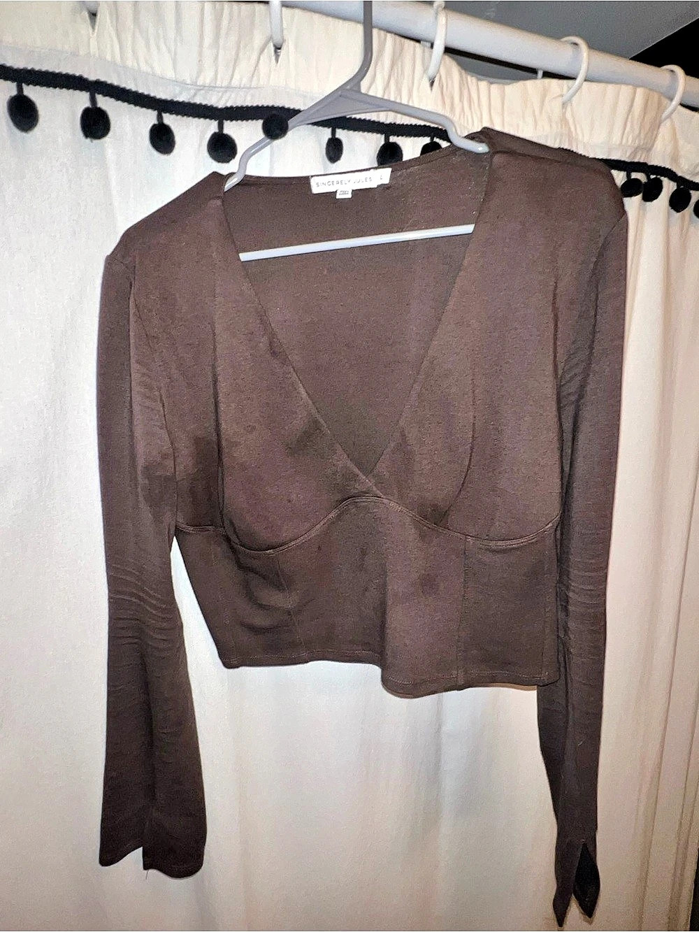 Sincerely Jules Brown Long Sleeve Top